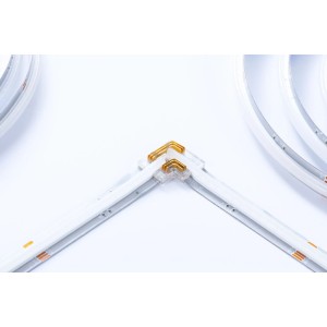 Paulmann MaxLED 90° Eckverbinder für LED-Streifen, transparent, mit goldenen Kontakten. Für flexible Lichtgestaltung.