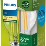 Philips LED-Lampe E27, 4W, Glühlampenform, klar. Energieeffizient und langlebig.
