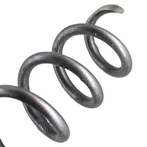 Detailaufnahme: Kopf des D&O Löwenzahnziehers aus Borstahl in Korkenzieherform.