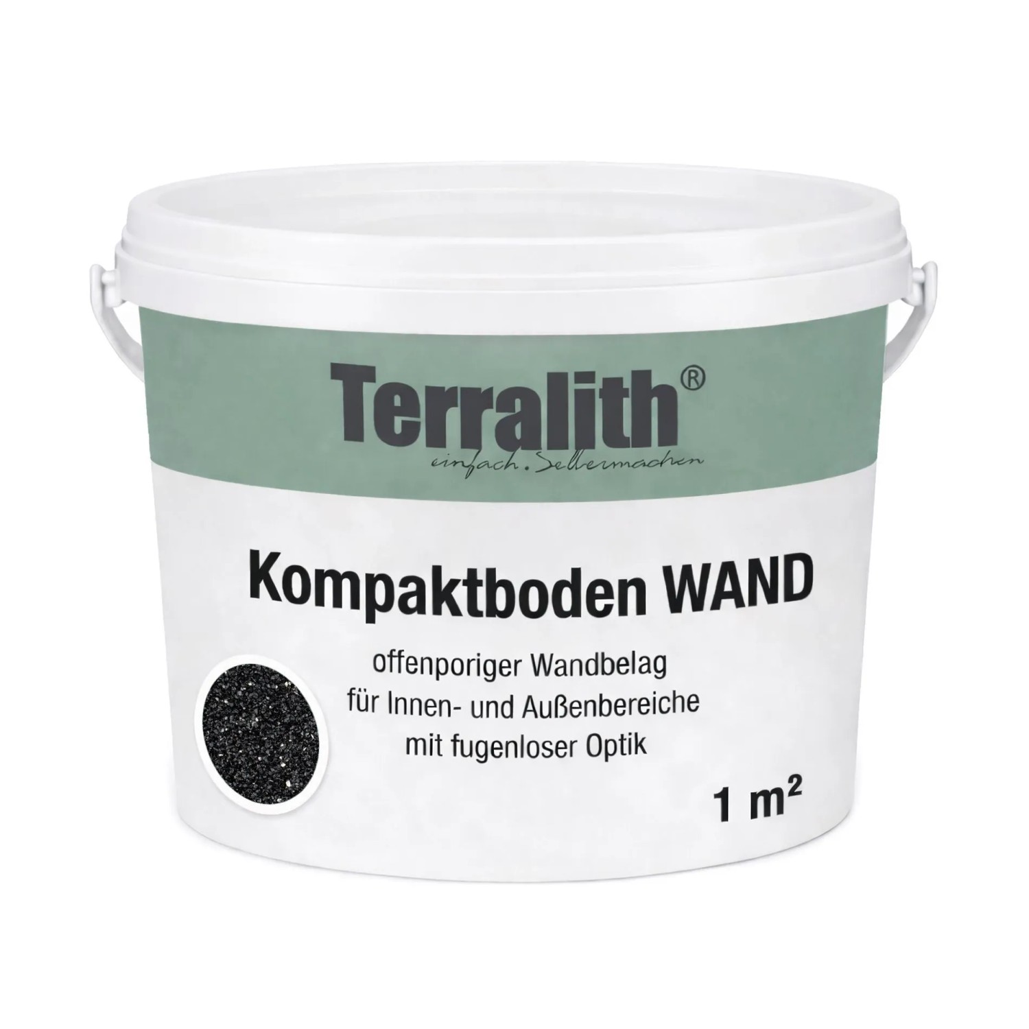 Terralith Kompaktboden Wand Mix Nero 104 für 1 m²