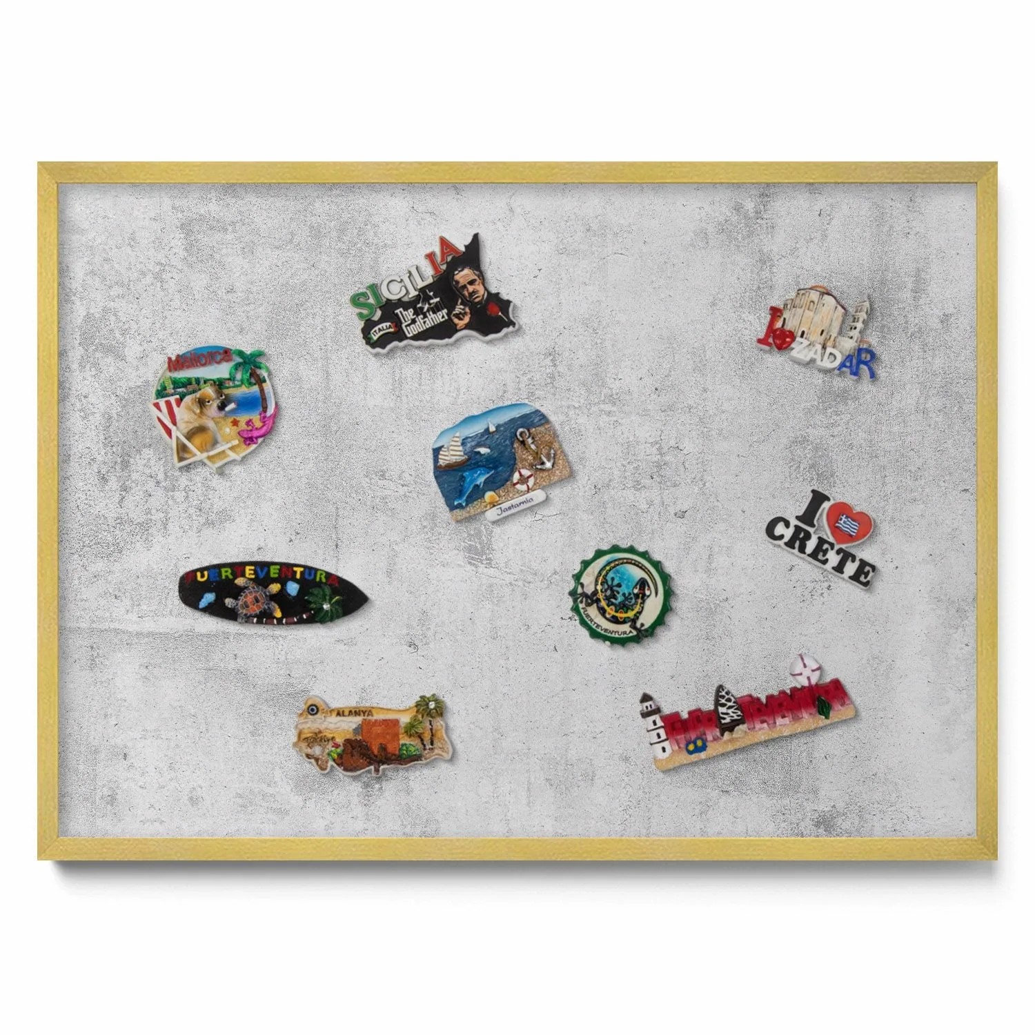 Tulup Magnettafel Bedruckte Magnettafel für die Wand Abgenutzte Betonstrukt günstig online kaufen