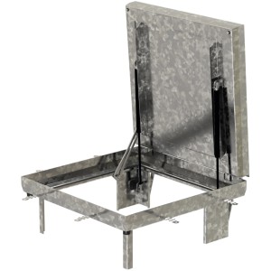 ACO Schachtabdeckung FI 2.0, Stahl verzinkt, 600x600 mm, mit Öffnungshilfe.