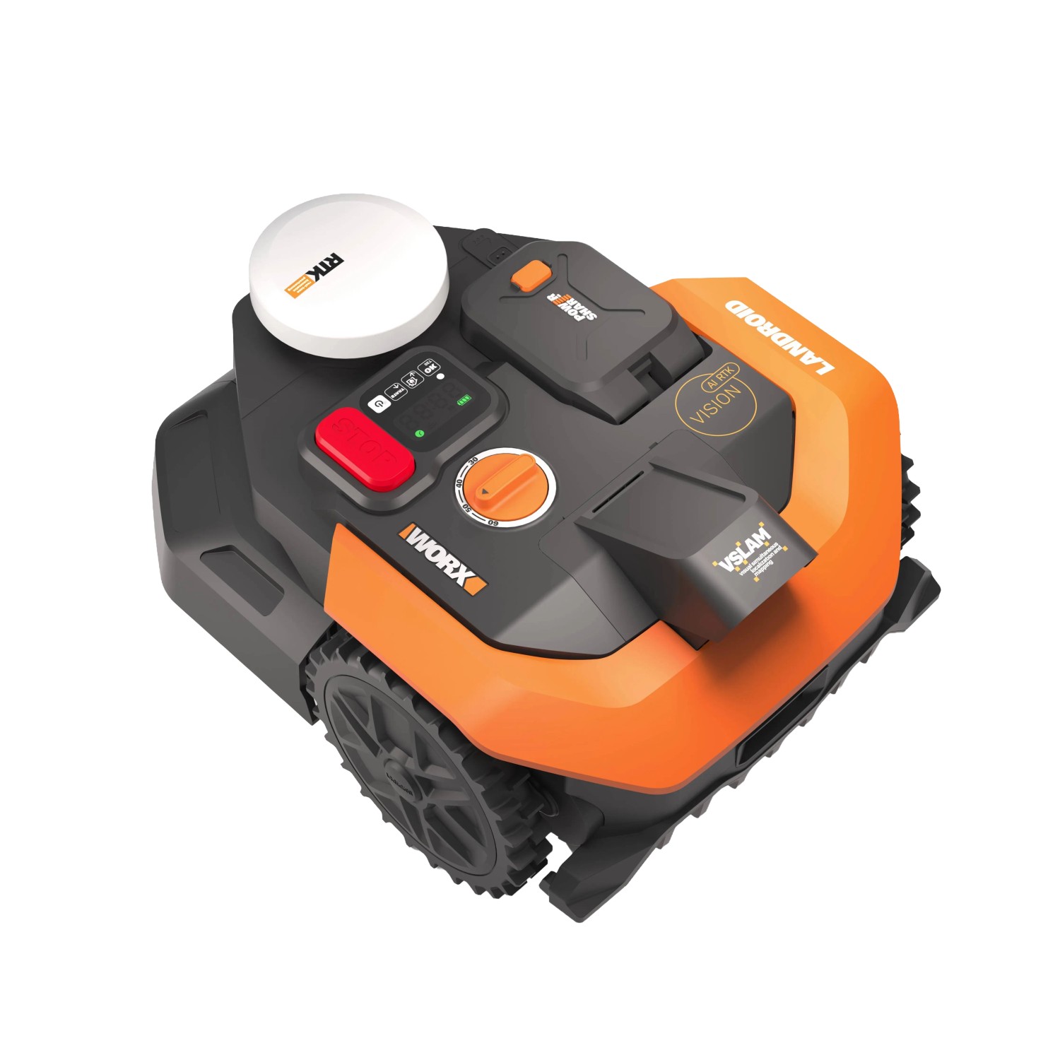 Worx Landroid Vision S300 Mähroboter WR303E ohne Begrenzungskabel für Rasen bis 300m².