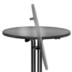 Beautissu Bistroni Bistrotisch ø70xH70cm Schwarz