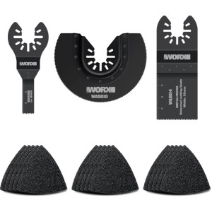 Worx WA5099 Zubehörset, 18-teilig für Sonicrafter Multifunktionswerkzeuge.