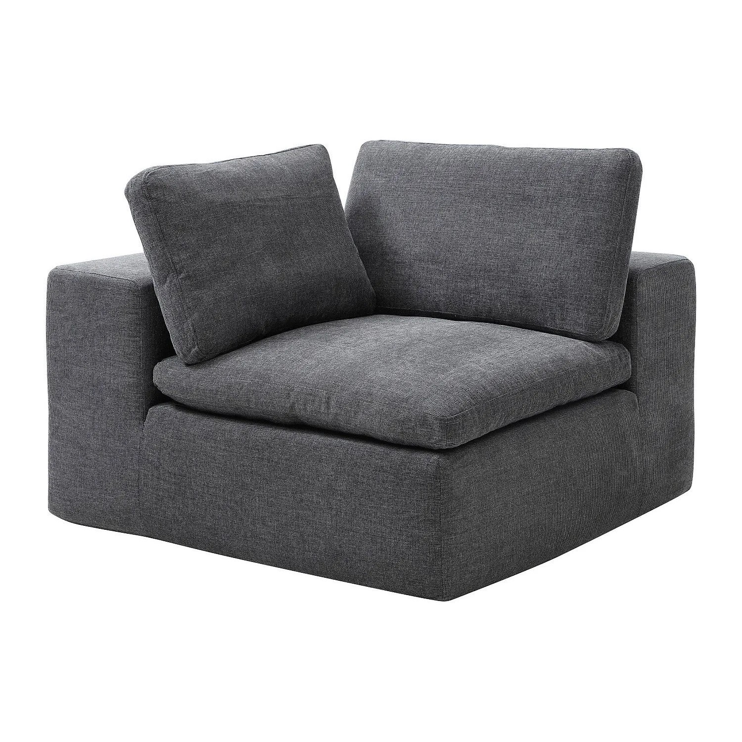 Vente-unique Sessel Mit Gerader Rückenlehne Cortoline Anthrazitgrau 112 cm