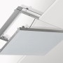 Knauf Revisionsklappe Revo 30x30 cm, Zubehör für Gipskartonplatten, mit Aluminiumrahmen und Diamant Platte.