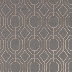 Superfresco Easy Vliestapete Luxe Geo Charcoal mit geometrischem Muster.