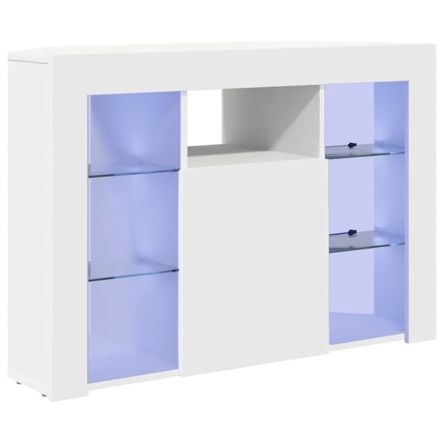 vidaXL Eck-LED-TV-Schrank Wandmontiert Weiß 100x40x68cm Holzwerkstoff 88978 günstig online kaufen