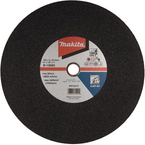 Makita Trennscheibe A36P-BF, 355 mm Durchmesser, für Winkelschleifer, zum Schneiden von Stahl.