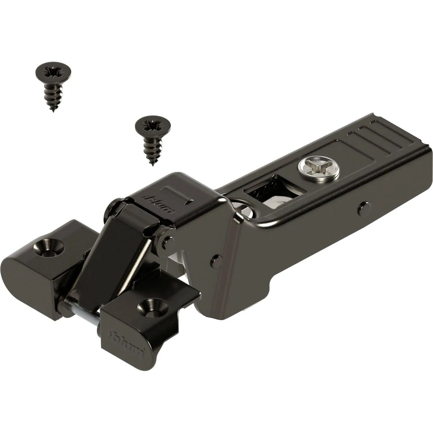 Blum Alurahmenscharnier Clip top Onyx 95 Grad 9,5 mm Gekröpft mit Feder und Schrauben