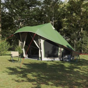 vidaXL Familien-Tipi-Zelt mit Dach Grün 508 x 470 x 300 cm 42000966