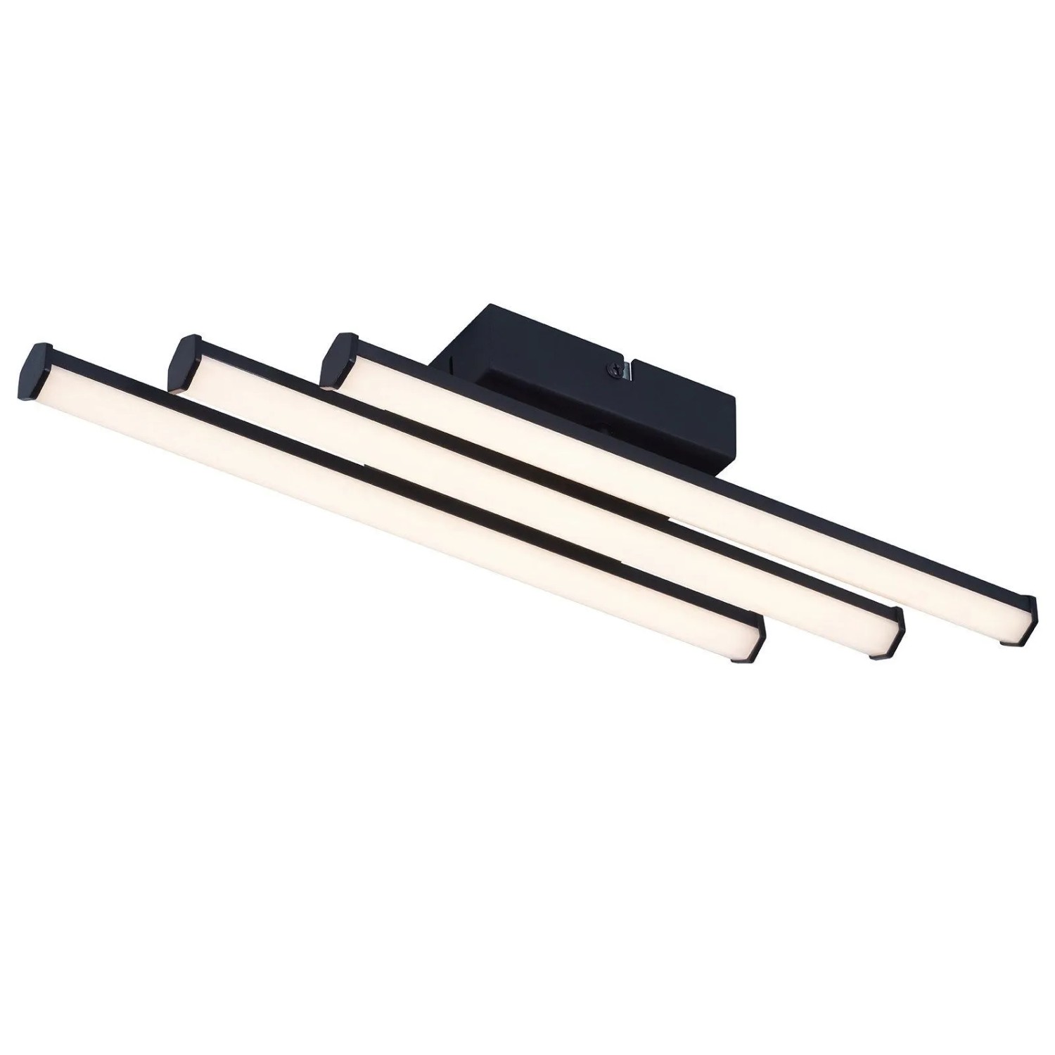 NETTLIFE LED Deckenleuchte aus Metall Schwarz 44 x 12-2