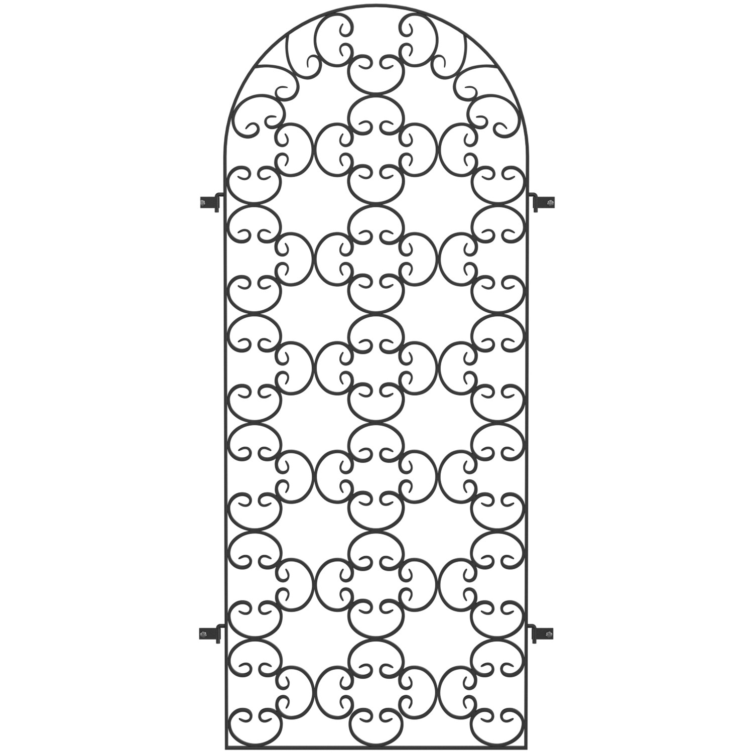 Eleo Rankgitter Rosa 190 cm x 82 cm Schwarz