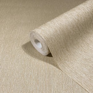 Rolle Marburg Vliestapete Uni Feine Linien in Beige-Braun für moderne Wandgestaltung.