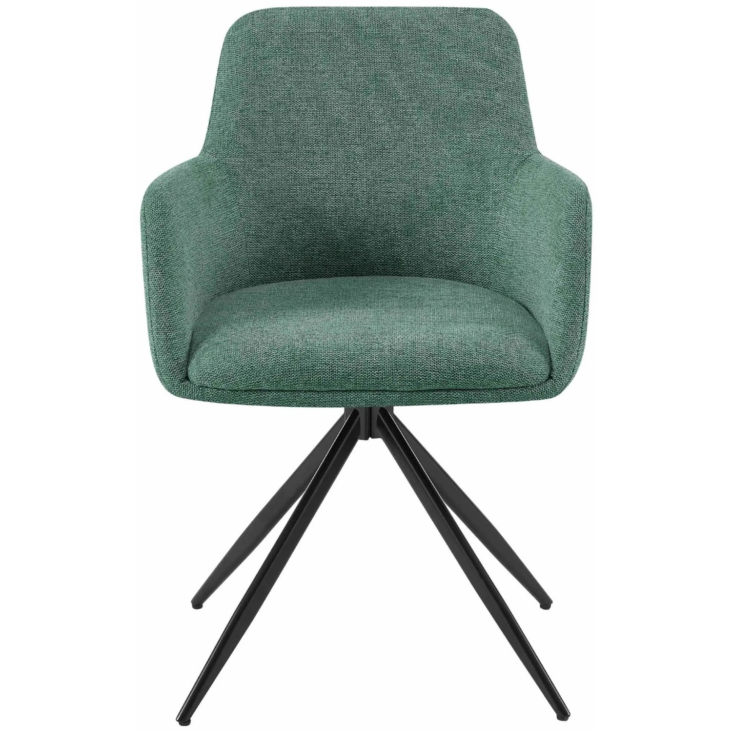 DELUKE 2er Set Esszimmerstuhl PELON Stoff Grünfarbig 56x62x81cm Essstühle Esszimmerstühle Küchenstühle Wohnzimmerstühle