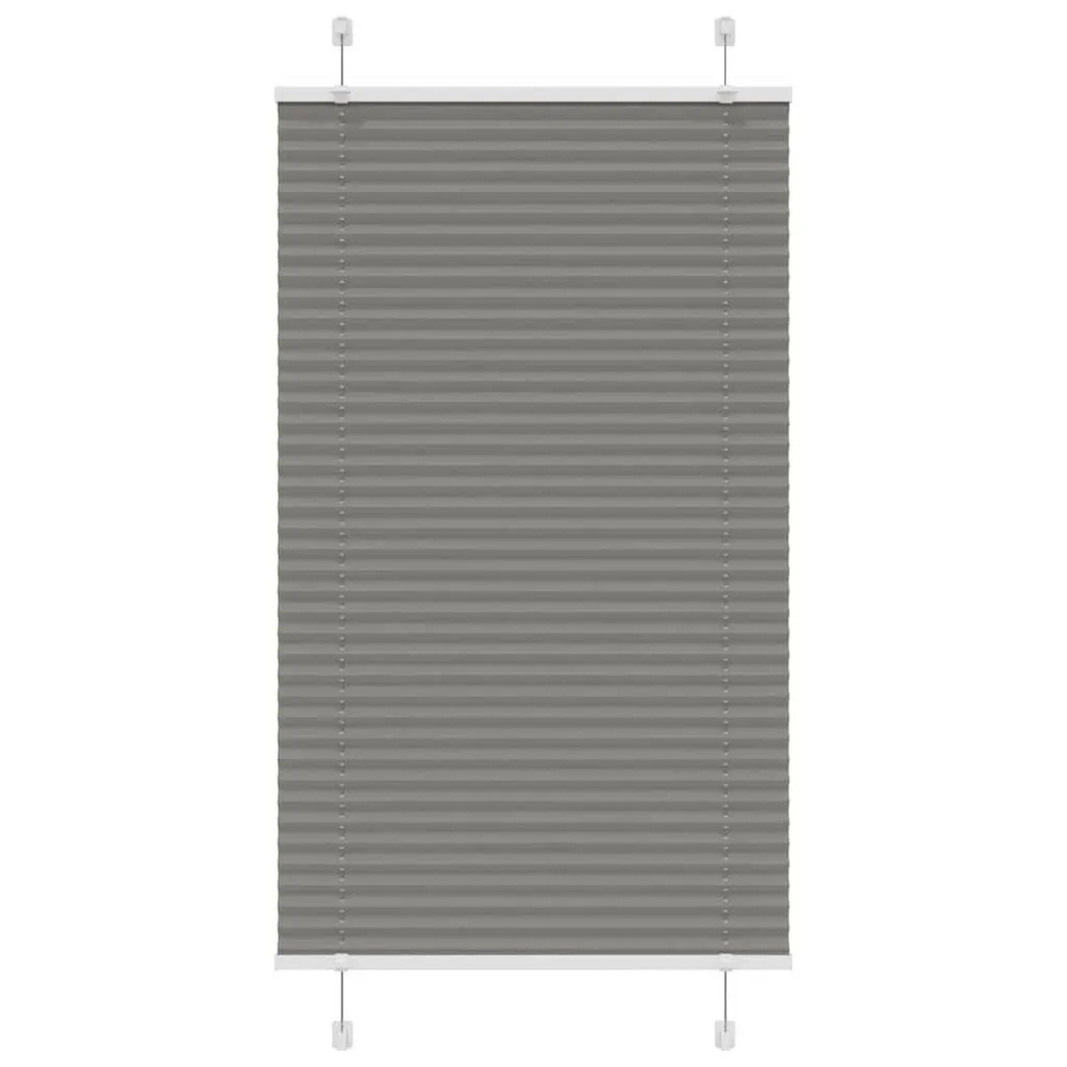 vidaXL Plissee Anthrazit 80x100 cm Stoffbreite 79,4 cm Polyester 4015071 günstig online kaufen
