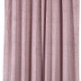 Bordeaux-rosa Fenstervorhang (2,45 m x 1,4 m) mit Tunnelzug für Gardinenstange.