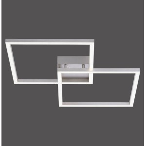 Moderne LED-Deckenleuchte Lolasmart-Maxi aus Stahl, App-steuerbar, 63x63 cm.