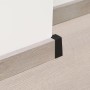 Endstück Schwarz für Sockelleiste SL5018, Zubehör für Laminat und Parkett.