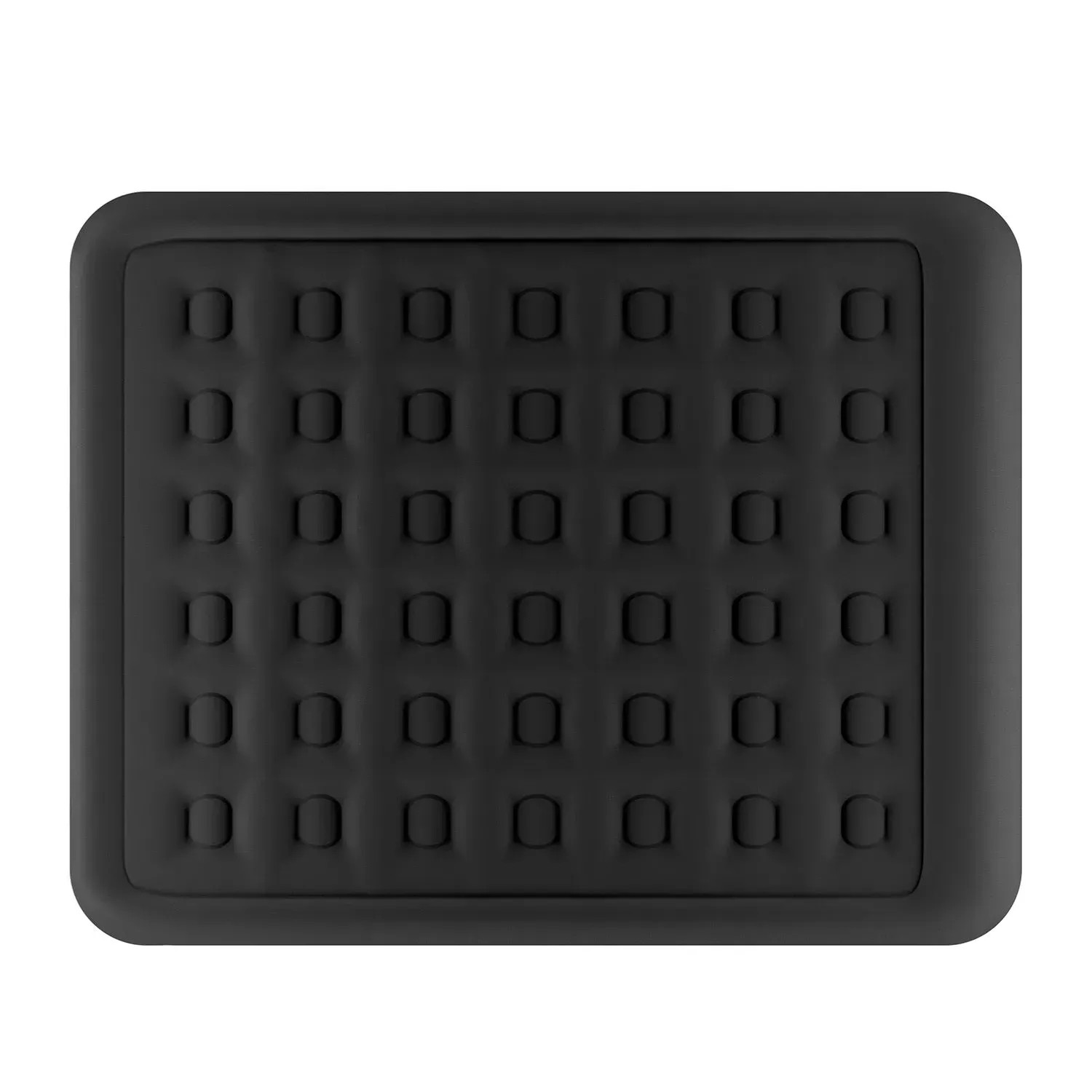 Schwarzes Juskys Luftbett Sapri L, selbstaufblasend, für 2 Personen. Ideal als Gästebett.