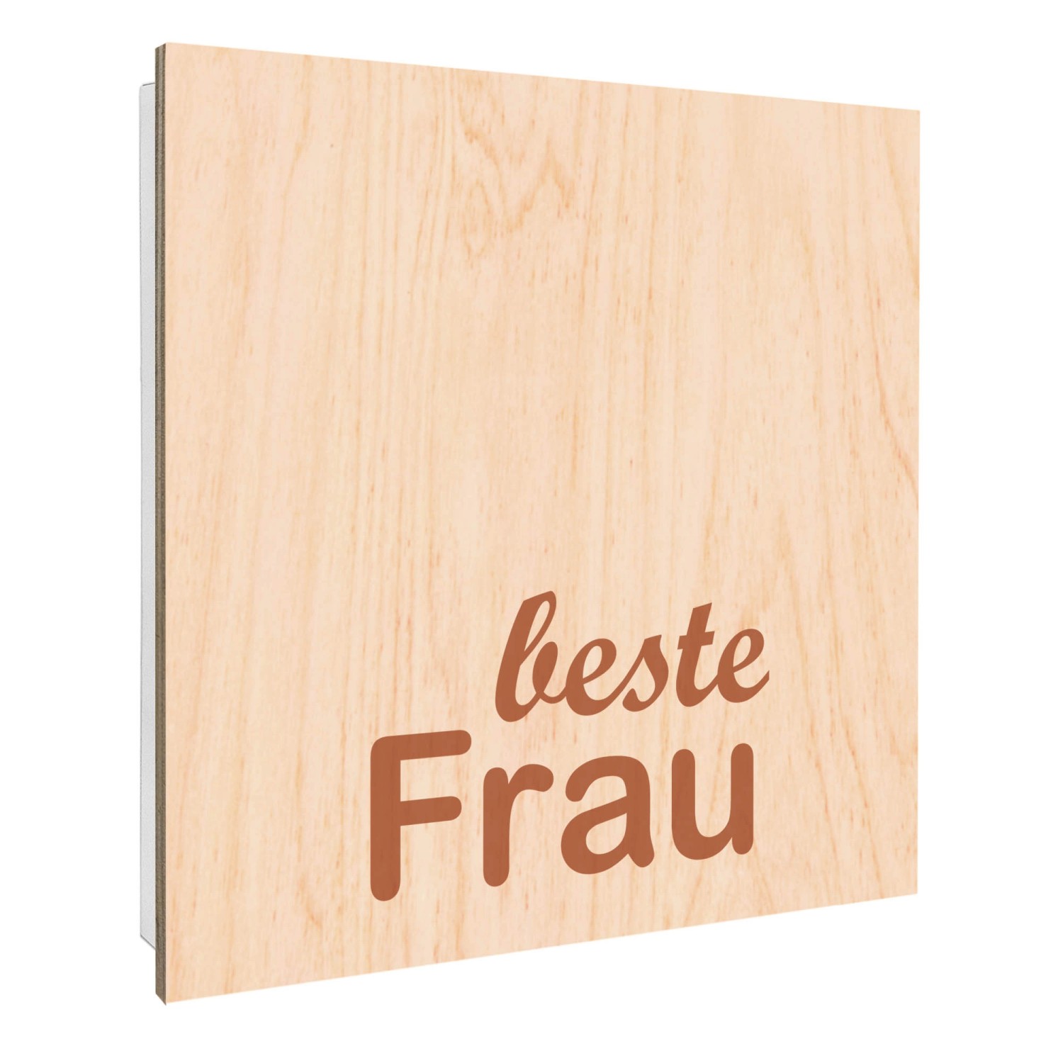 Banjado Großer Schlüsselbox Holz 30x30cm Weiß Scharnier Rechts 50 Haken Sch günstig online kaufen