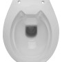 Draufsicht: Calmwaters Stand-WC, spülrandlos, Manhattan-Grau. Tiefspüler mit waagerechtem Abgang.
