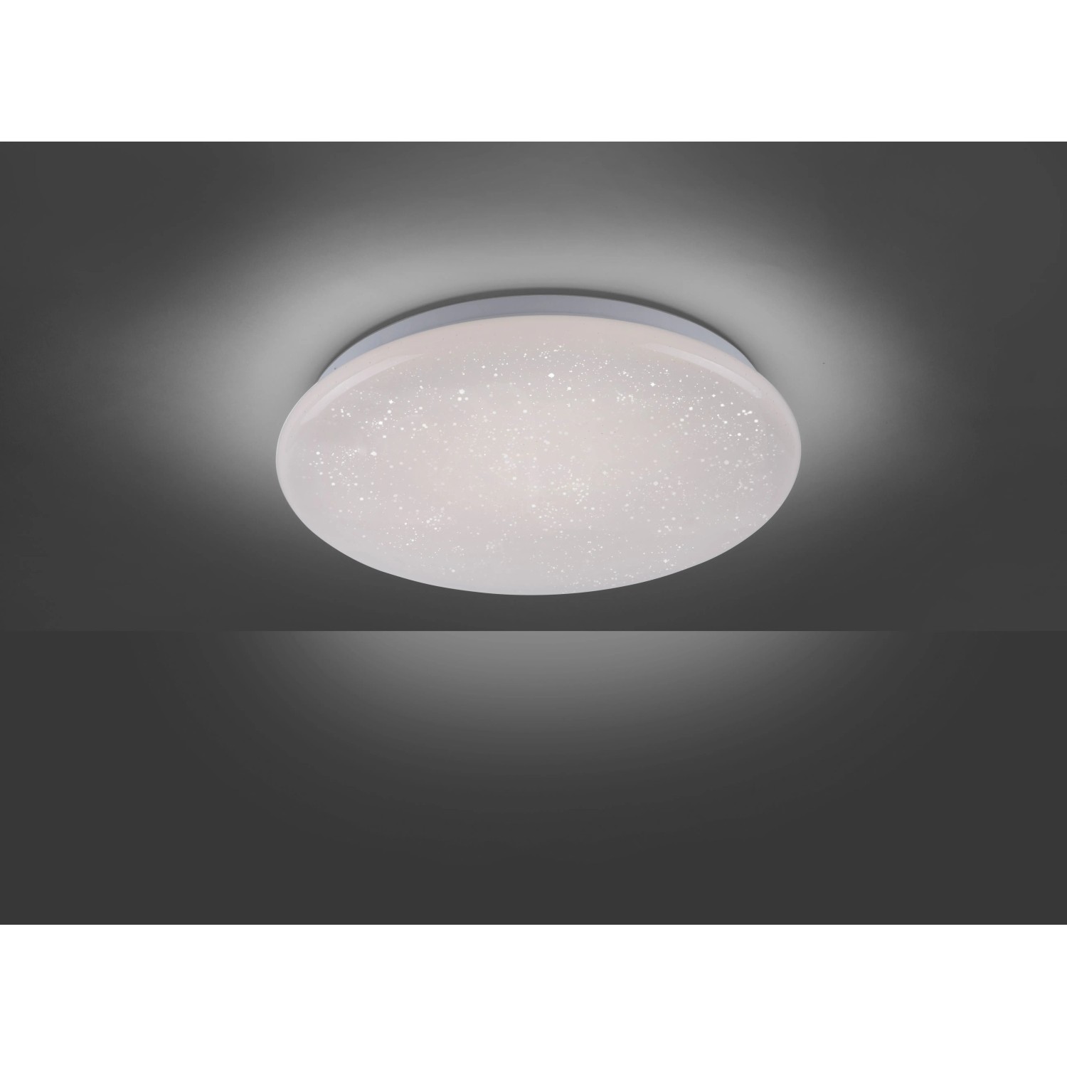 Weiße LED-Deckenleuchte Skyler, Ø 34 cm, für Innenräume.