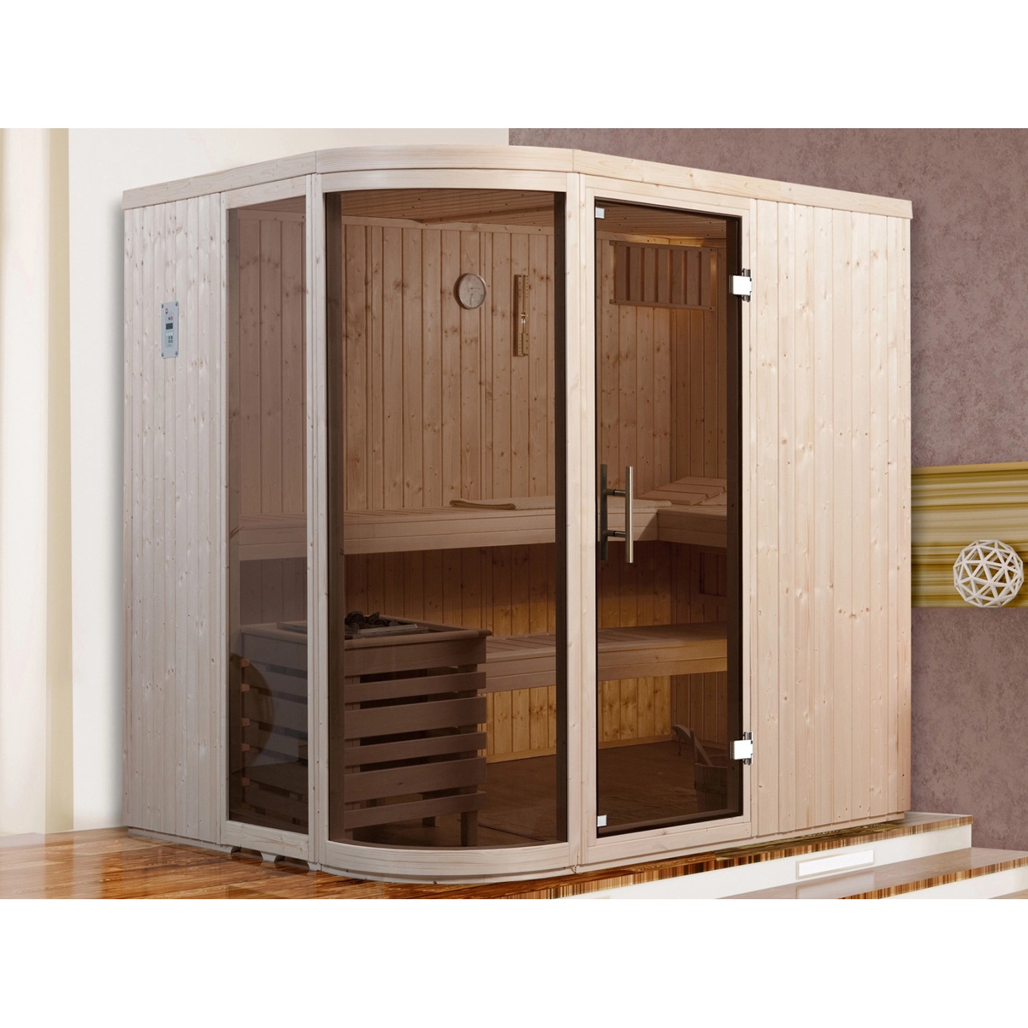 Weka Designsauna Sara 1 Sparset 7,5 kW OS