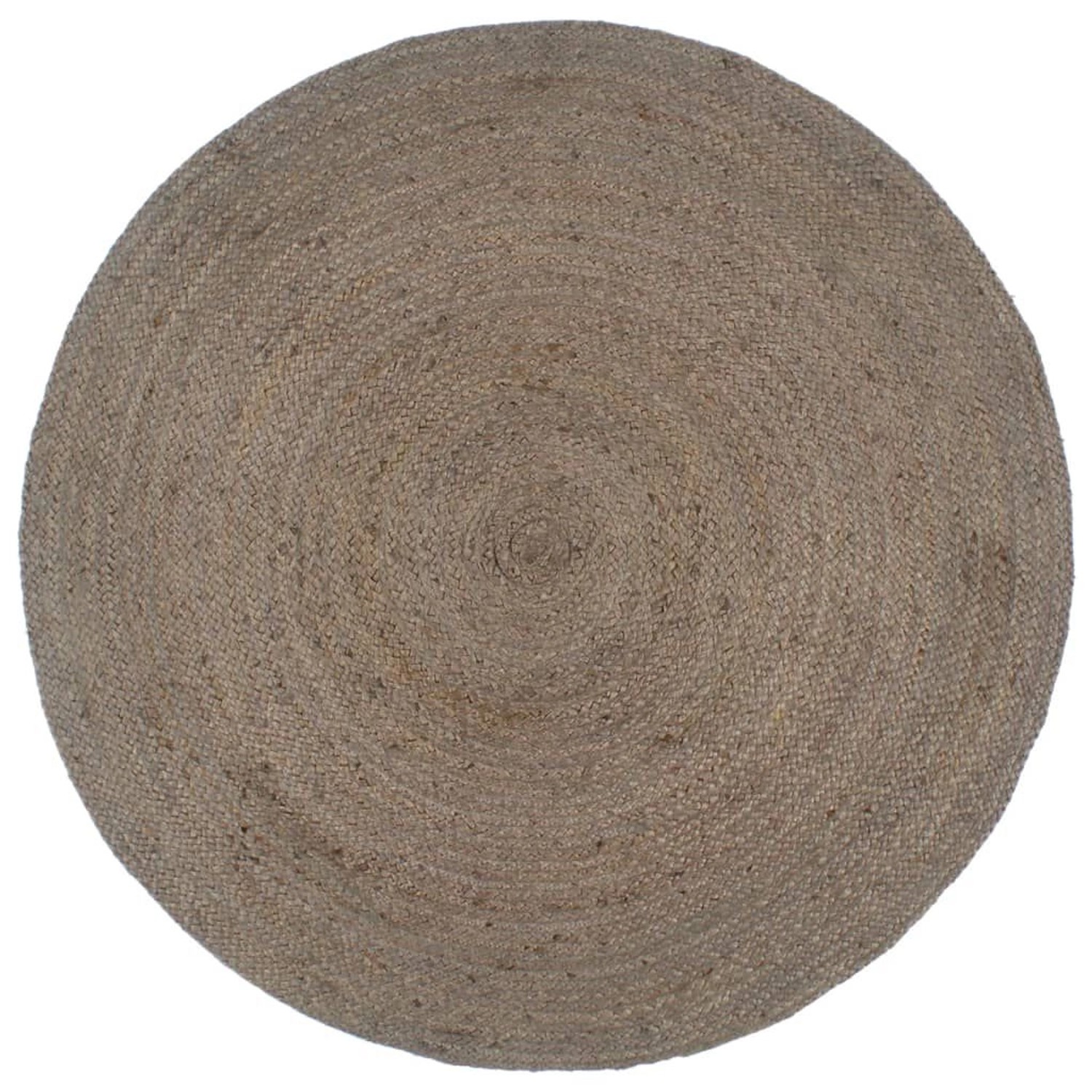 vidaXL Teppich Handgefertigt Jute Rund 210 Cm Grau 1184022 günstig online kaufen