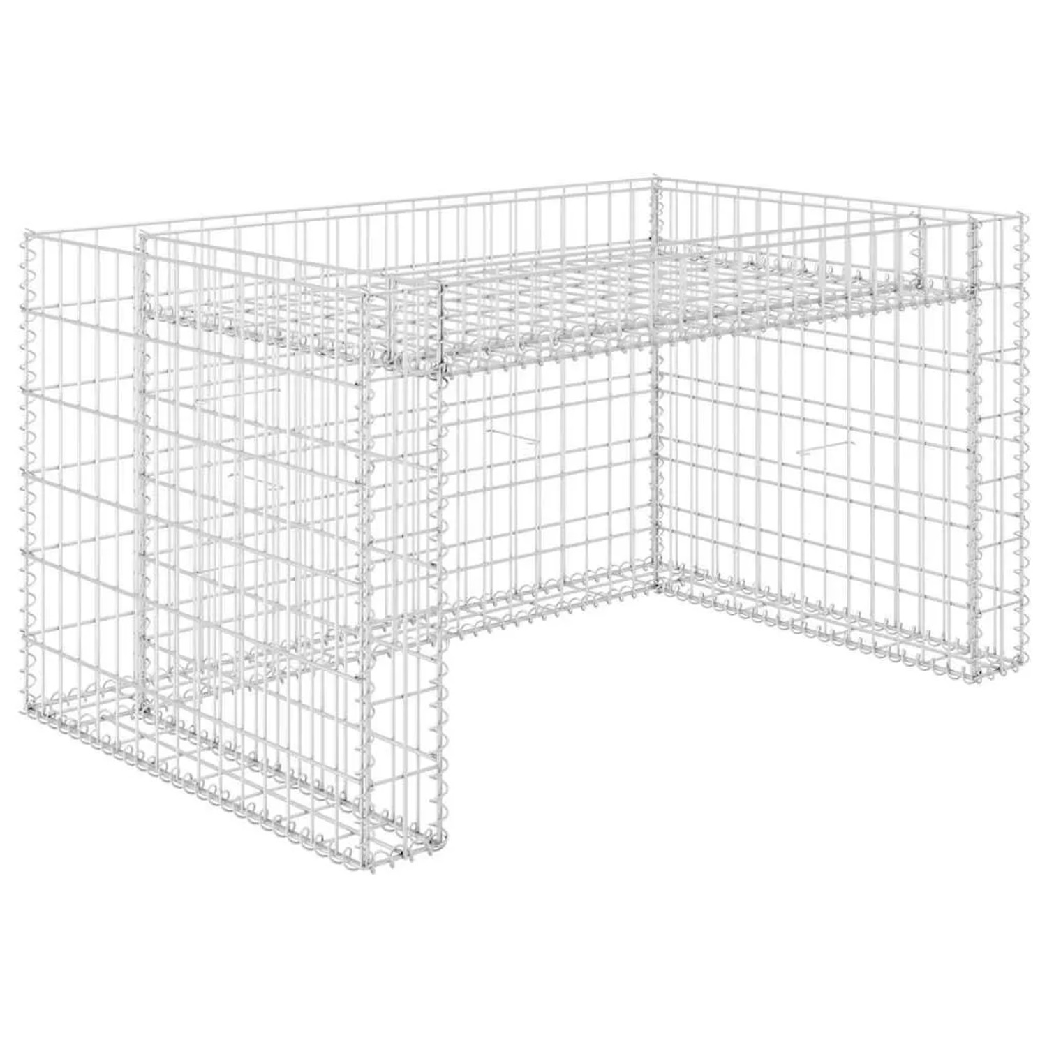 vidaXL Rasenmäher-Garage mit Hochbeet 110x80x60 cm Stahldraht 145655