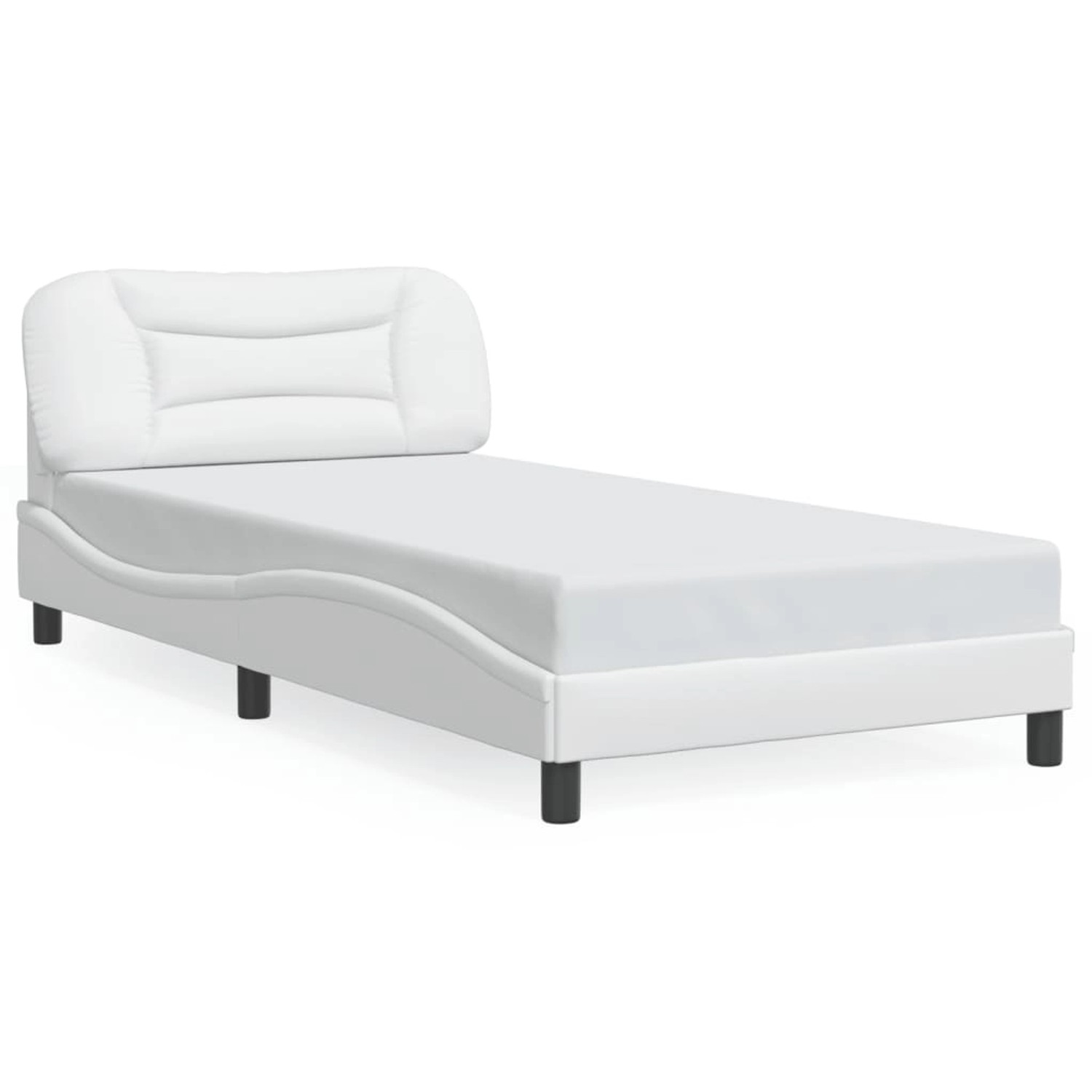 vidaXL Bettgestell ohne Matratze Hvar Weiß 100x200 cm Kunstleder 3207982 günstig online kaufen