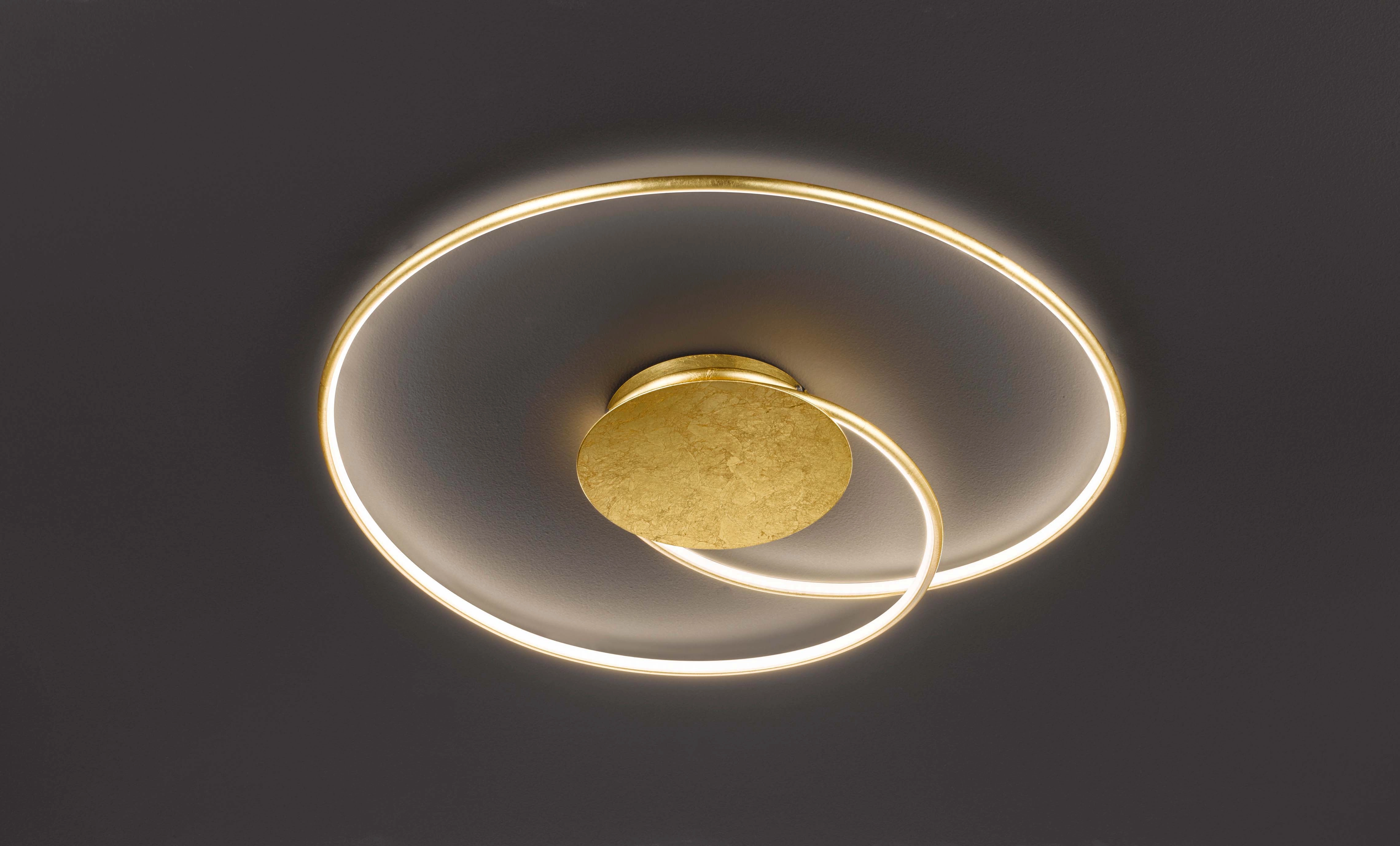Gold LED-Deckenleuchte 31 cm cm bei Wofi OBI W 65 kaufen x Opus 70
