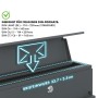 Detailaufnahme: KARAT Briefkasten Armand mit offenem C4 Einwurf und Zeitungsfach.