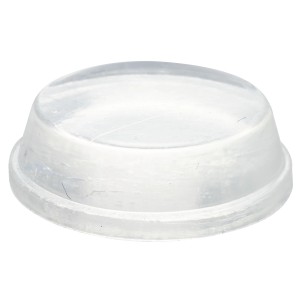 Transparenter, selbstklebender Topffuß von Wagner, Ø 13 mm, für Zubehör für Pflanztöpfe.