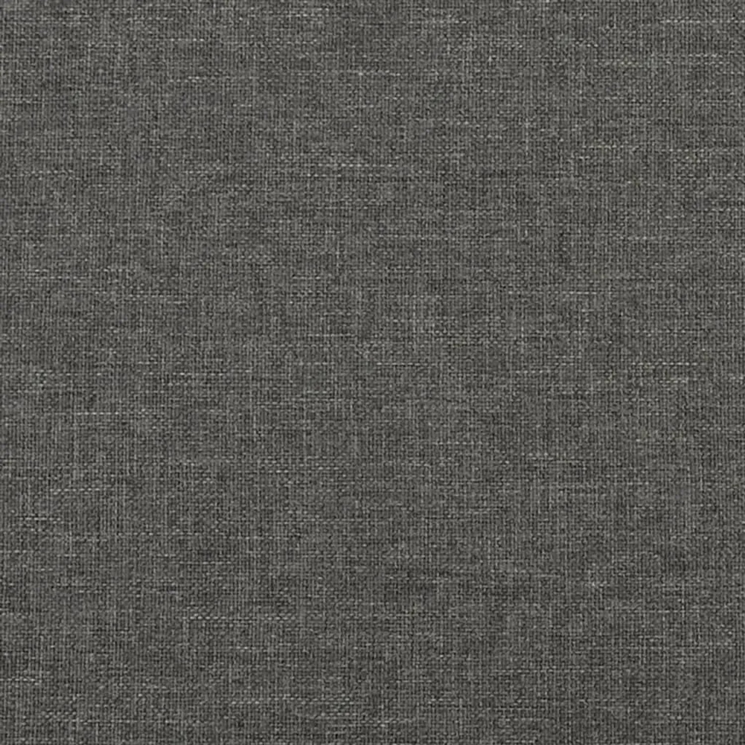 Nahaufnahme des dunkelgrauen Stoffbezugs vom vidaXL Boxspringbett 140x190 cm.