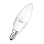 Osram LED-Leuchtmittel E14 Kerzenform, 4,9W, 3er Set. Weißes Licht für Wohnräume.
