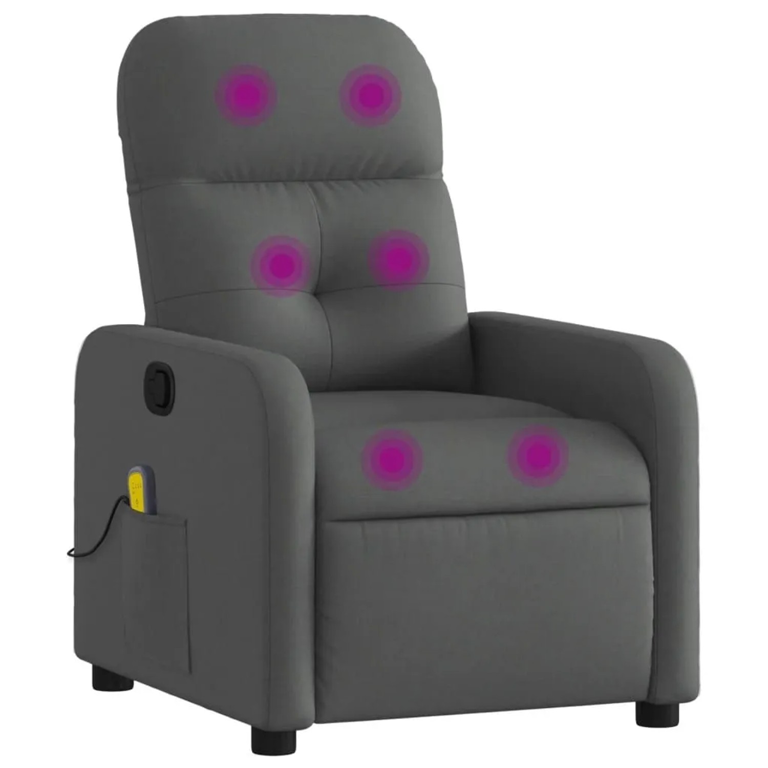 vidaXL Massage-Relaxsessel Stoff Dunkelgrau 3206936 günstig online kaufen