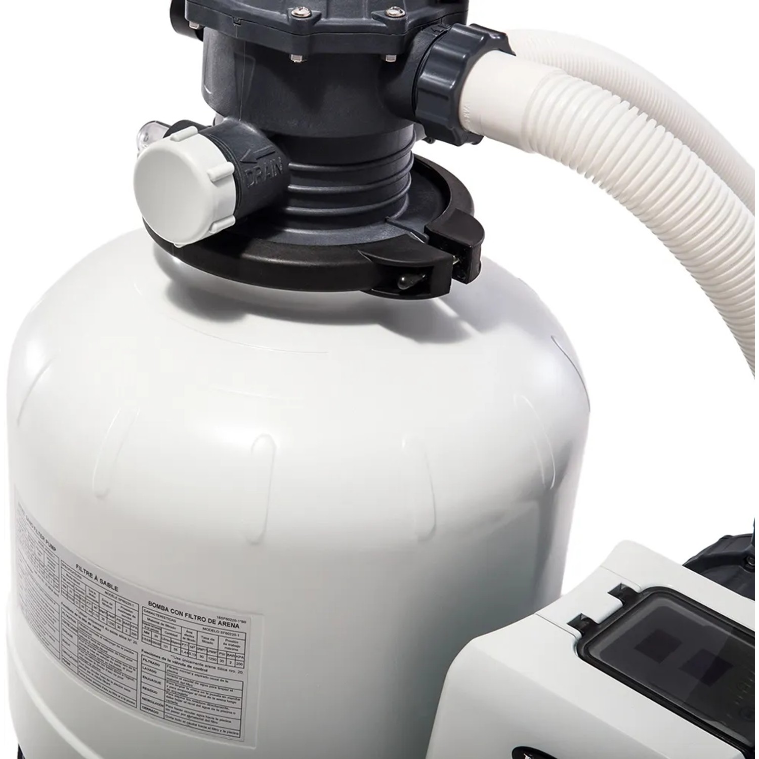 Krystal Clear Sandfilteranlage SF60220-2 für Pools bis 42.000 l, Detailansicht.