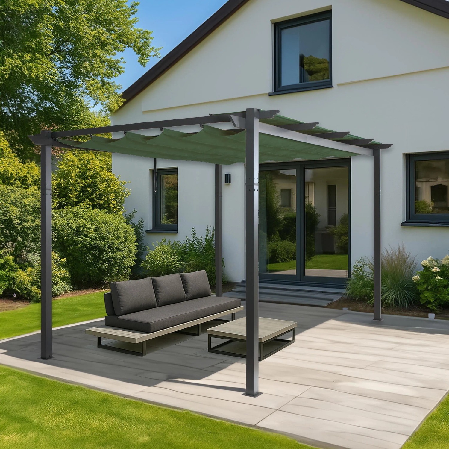 MCW Pergola N93 Grün 3x4m