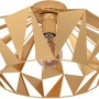 Goldene Eglo Deckenleuchte Carlton mit geometrischem Design und E27 Fassung.