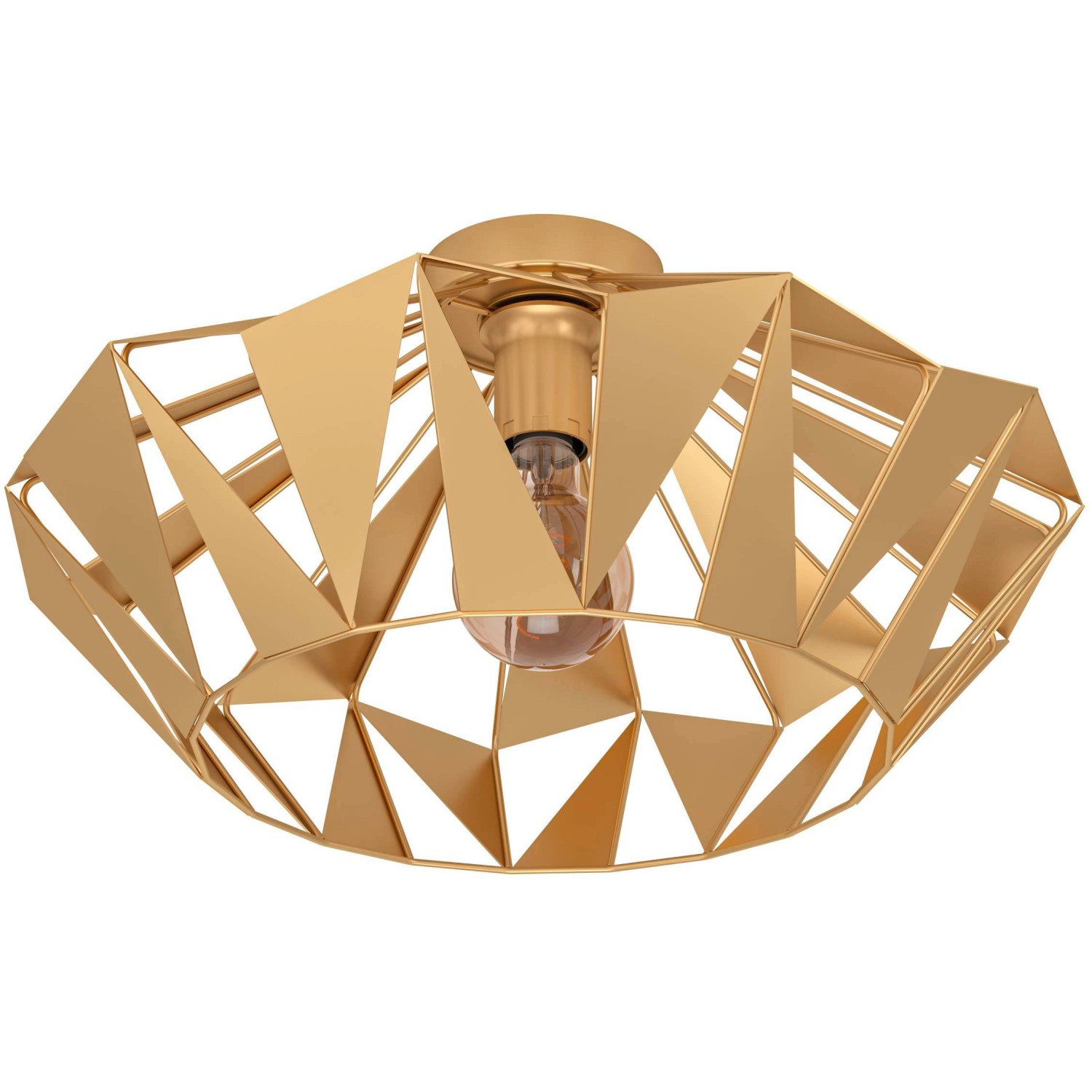 Eglo Deckenleuchte Carlton 1-flammig Goldfarben E27 60 W