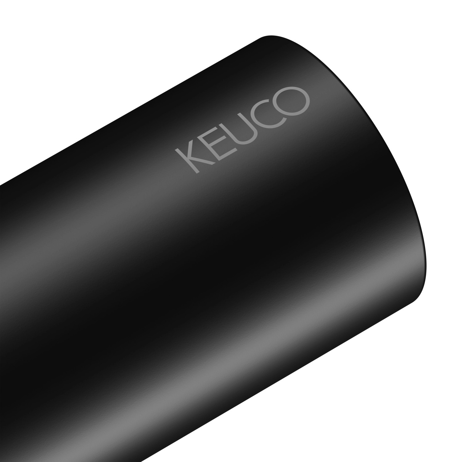 Keuco Reva Black Selection Ersatzrollenhalter, schwarz-matt. Badaccessoire für eine Toilettenpapierrolle.