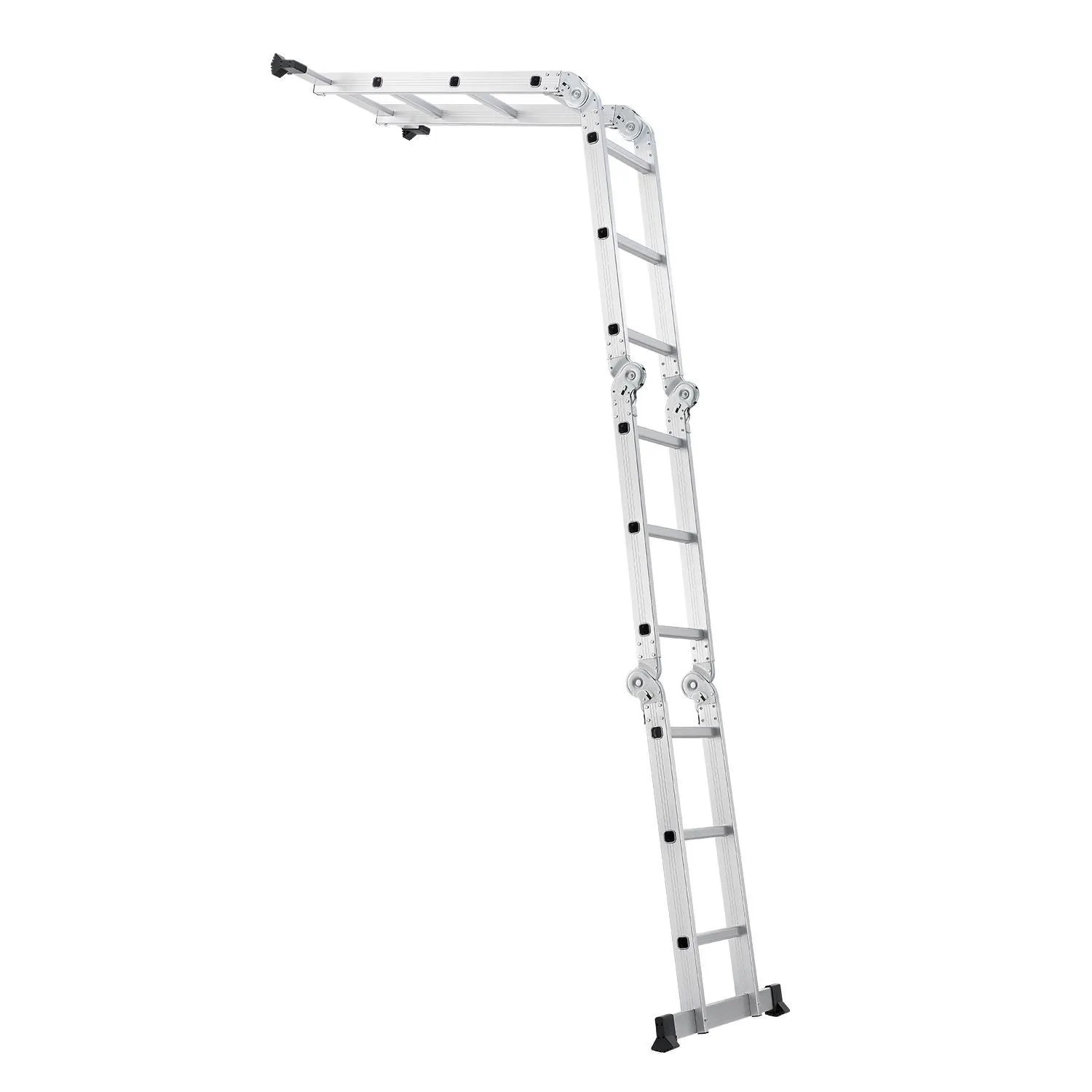 Scala Multifunzione Juskys In Alluminio 3,6m - Portata 150kg Per Lavori Domestici - Foto 6
