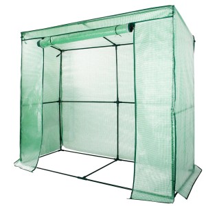 KARAT Gewächshaus Botanika, robust und witterungsbeständig, mit Stahlrahmen und grüner Folie.