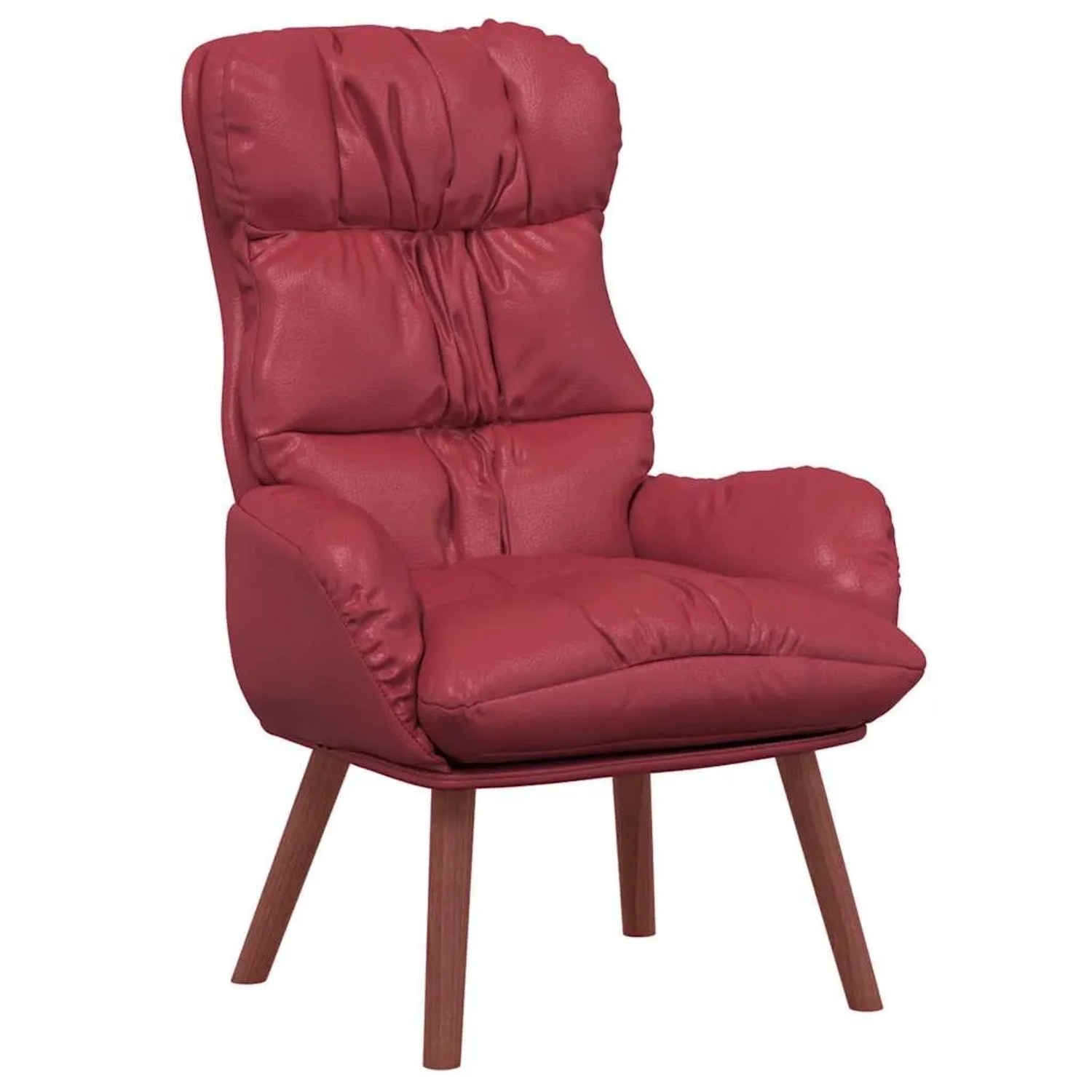 vidaXL Relaxsessel Weinrot 69 x 74 x 93 cm Kunstleder 42001875