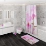 Badezimmer mit Sanilo WC-Bürste Blooming und passendem Zubehör im Orchideen-Design.