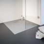 Quadratische, graue Schulte Duschwanne ExpressPlus 120x120 cm aus Mineralguss mit Ablauf und leichter Struktur.