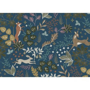 Komar Vliestapete Wood Night 350 cm x 250 cm