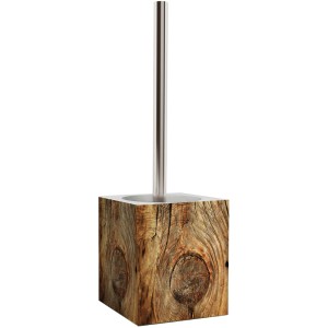 Sanilo WC-Bürste Rustikal mit Holz-Optik und Edelstahlgriff für das Badezimmer.
